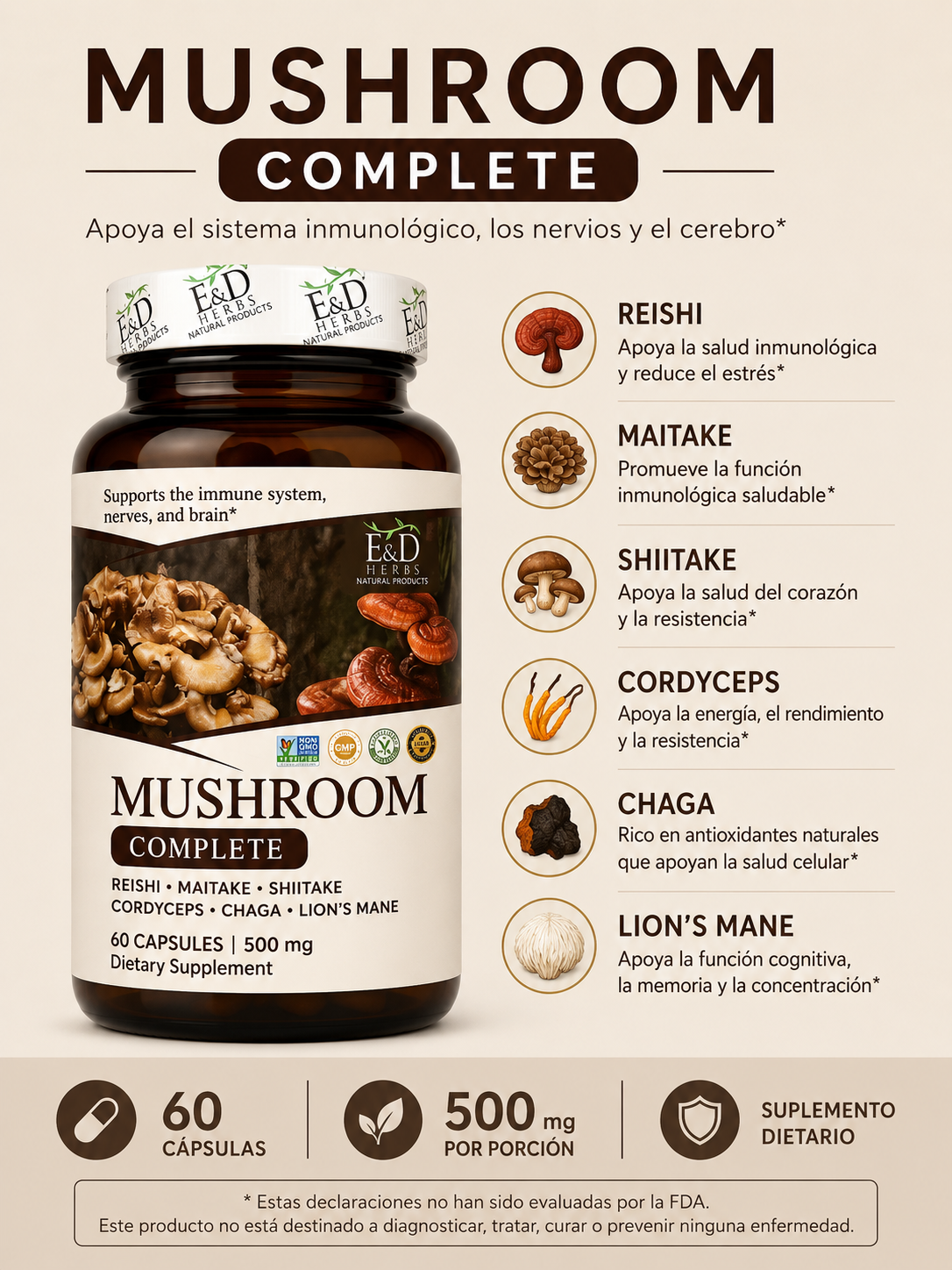 Mushroom Complete 500mg