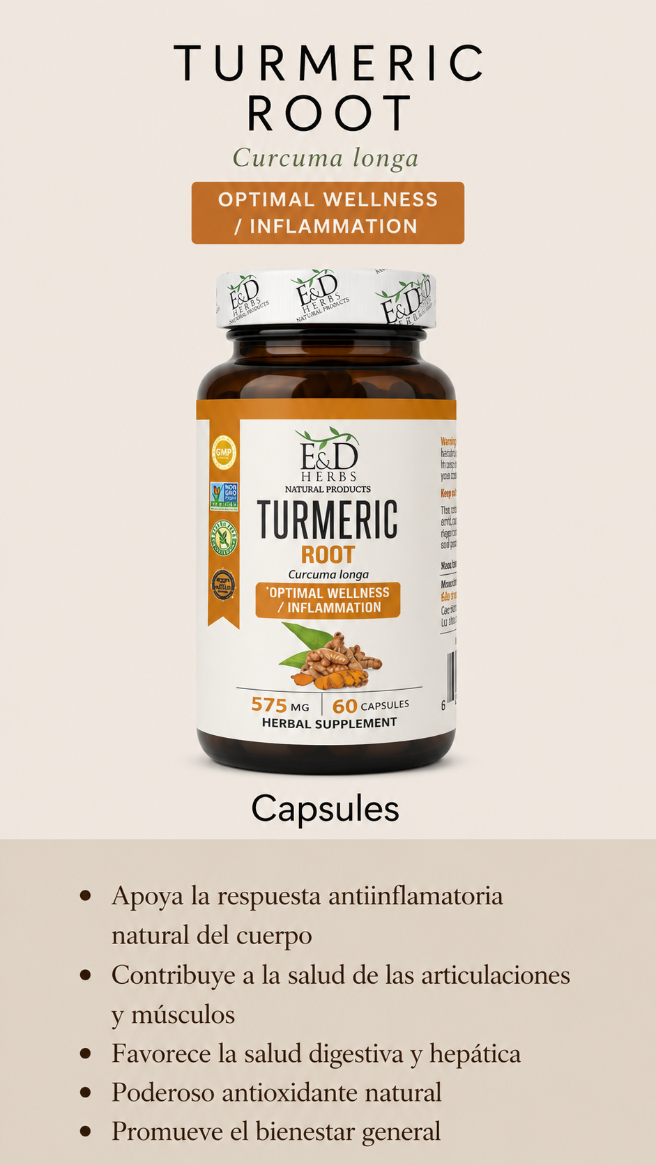 Turmeric Root 575mg