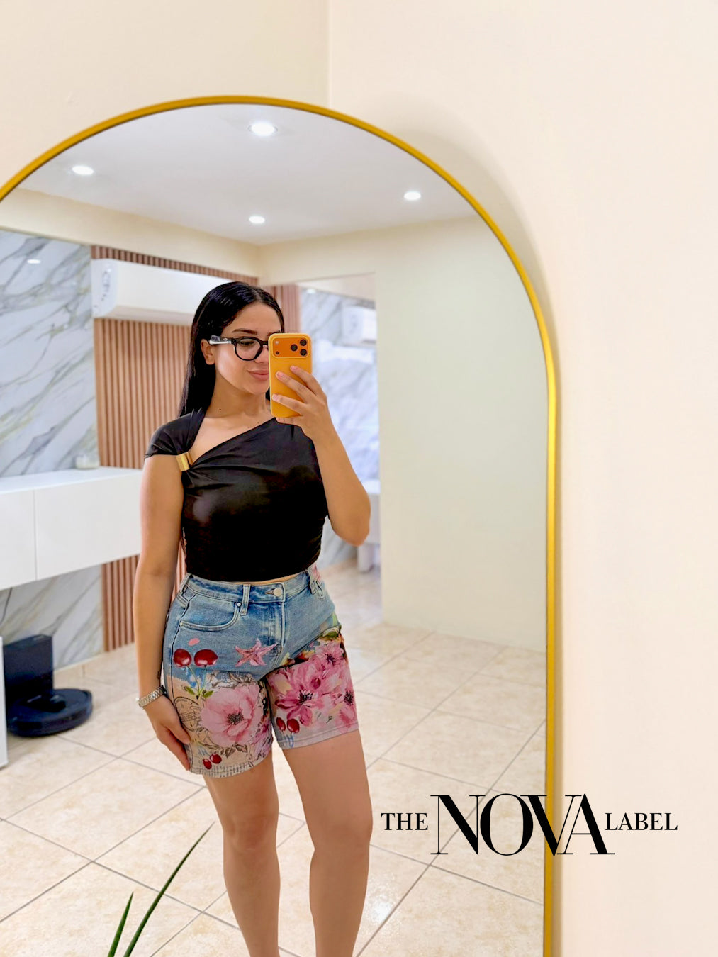 Slouchy Floral Jorts