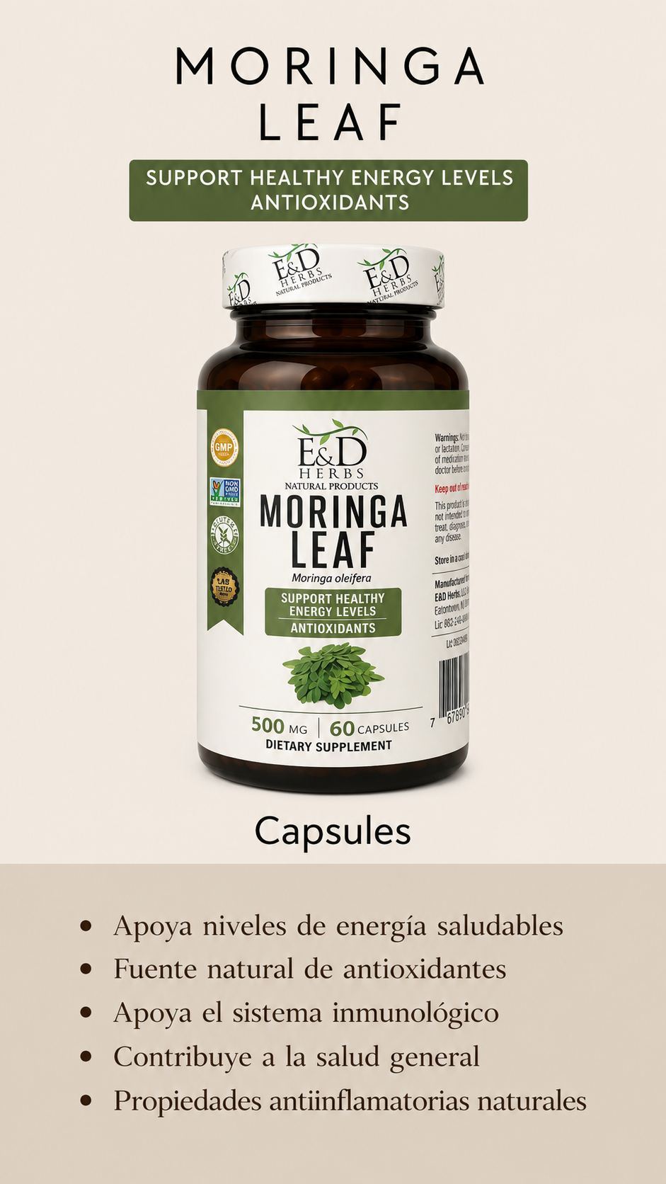 Moringa Leaf 500mg
