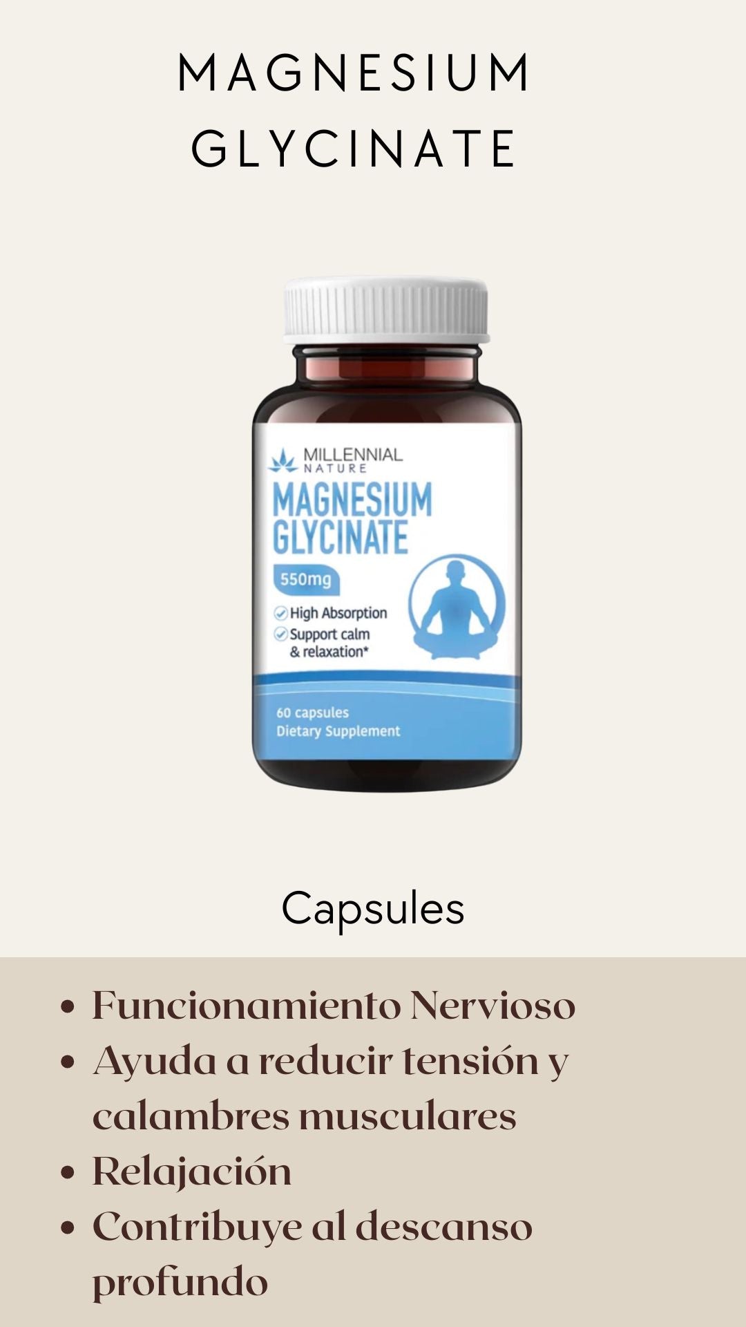 Magnesium Glycinate 550mg