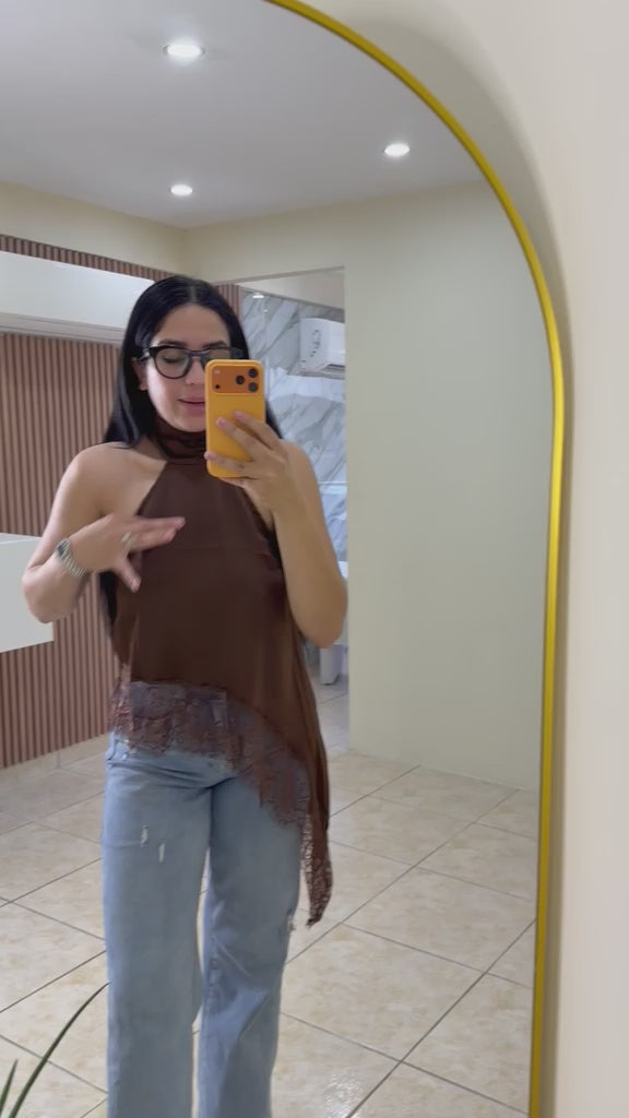 Bottom Lace Top Brown