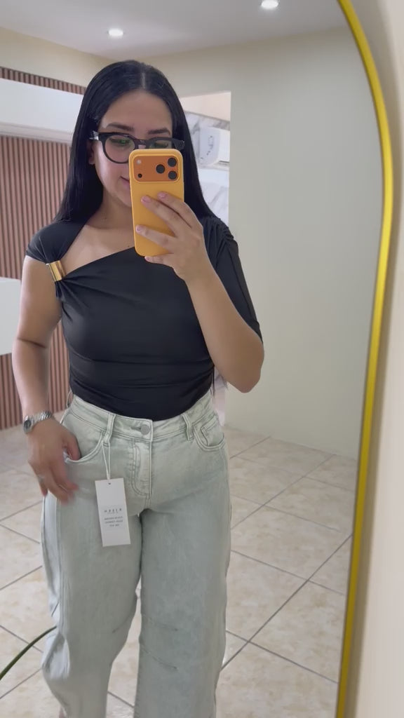 Pistachio Barrel Jean
